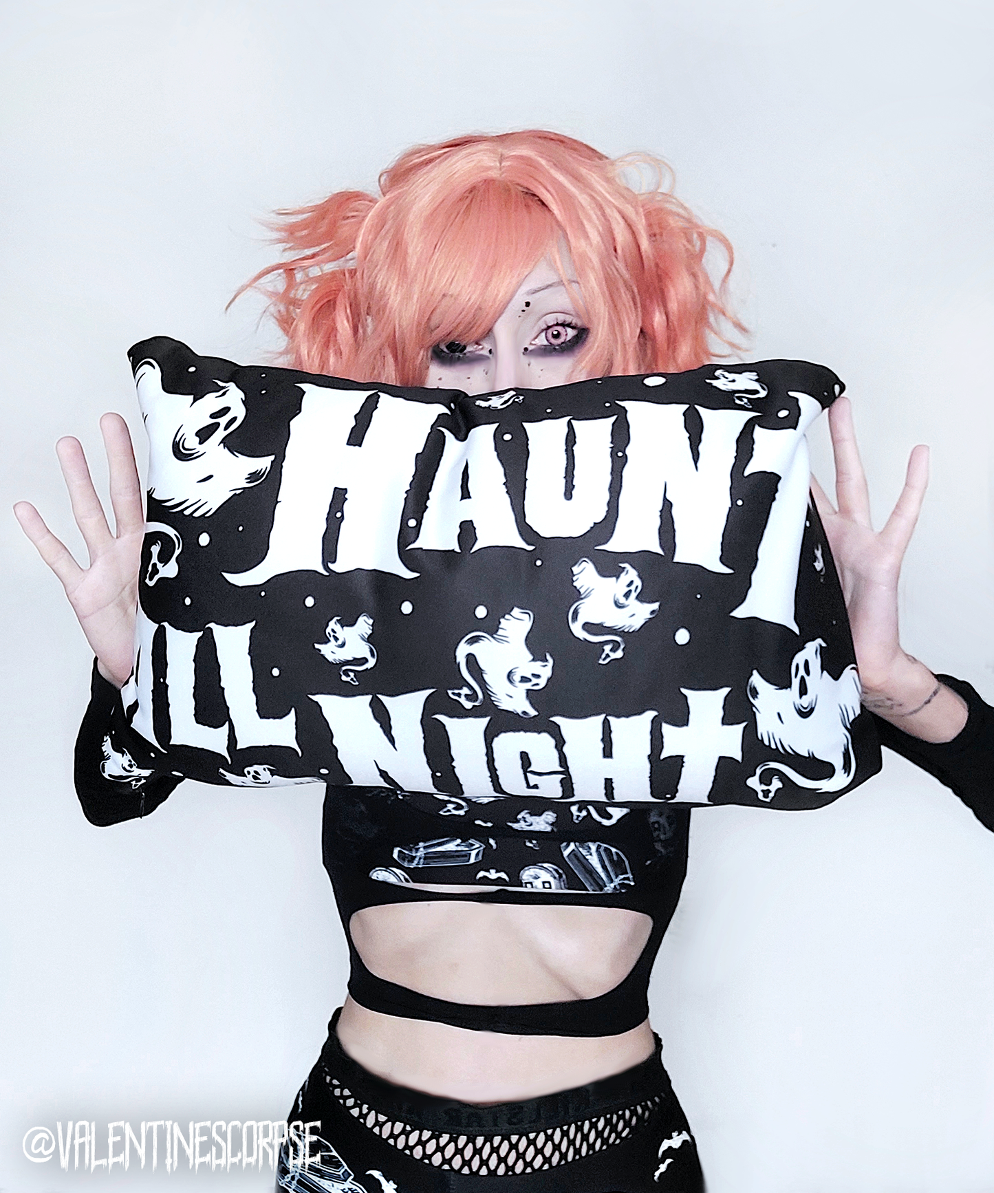 Sleep All Day, Haunt All Night Double Sided Pillow